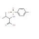 2-{[(4-Fluorophenyl)sulfonyl]amino}-3-methylbutanoic acid - chemical structure image