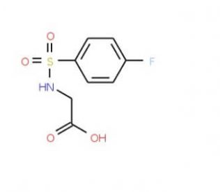 2-{[(4-Fluorophenyl)sulfonyl]amino}acetic acid - chemical structure image