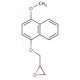 2-[[(4-Methoxy-1-naphthalenyl)oxy]methyl]oxirane (CAS 14133-78-9) - chemical structure image