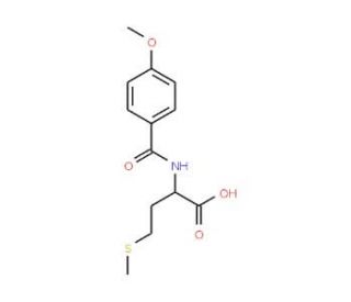 2-[(4-methoxybenzoyl)amino]-4-(methylthio)butanoic acid - chemical structure image