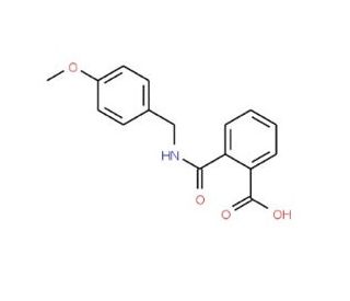 2-{[(4-Methoxybenzyl)amino]carbonyl}benzoic acid - chemical structure image