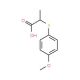 2-[(4-methoxyphenyl)sulfanyl]propanoic acid - chemical structure image