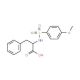 2-{[(4-Methoxyphenyl)sulfonyl]amino}-3-phenylpropanoic acid (CAS 40280-00-0) - chemical structure image
