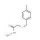 2-[(4-Methylbenzyl)thio]acetohydrazide - chemical structure image