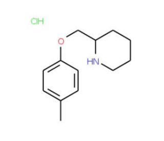 2-[(4-Methylphenoxy)methyl]piperidine hydrochloride - chemical structure image