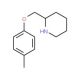 2-[(4-Methylphenoxy)methyl]piperidine - chemical structure image