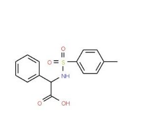2-{[(4-Methylphenyl)sulfonyl]amino}-2-phenylacetic acid (CAS 60712-47-2) - chemical structure image