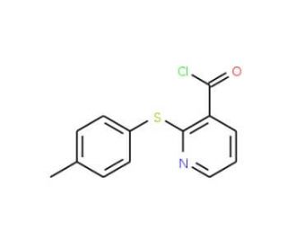 2-[(4-Methylphenyl)thio]pyridine-3-carbonyl chloride (CAS 175135-78-1) - chemical structure image