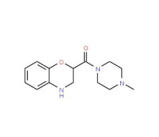 2-[(4-methylpiperazin-1-yl)carbonyl]-3,4-dihydro-2H-1,4-benzoxazine - chemical structure image