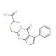 2-{[(4-oxo-5-phenyl-3,4-dihydrothieno[2,3-d]pyrimidin-2-yl)methyl]thio}propanoic acid - chemical structure image