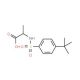 2-{[(4-tert-butylphenyl)sulfonyl]amino}propanoic acid (CAS 159855-98-8) - chemical structure image