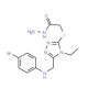 2-[(5-{[(4-Bromophenyl)amino]methyl}-4-ethyl-4H-1,2,4-triazol-3-yl)thio]acetohydrazide - chemical structure image