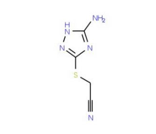 2-[(5-Amino-1H-1,2,4-triazol-3-yl)sulfanyl]-acetonitrile - chemical structure image