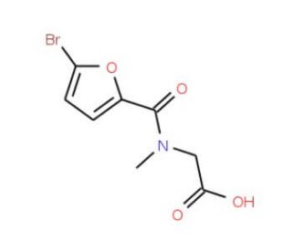 2-[(5-bromofuran-2-yl)-N-methylformamido]acetic acid - chemical structure image