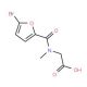 2-[(5-bromofuran-2-yl)-N-methylformamido]acetic acid - chemical structure image