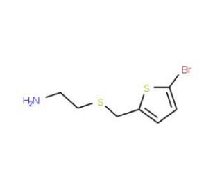 2-{[(5-bromothien-2-yl)methyl]thio}ethanamine hydrochloride (CAS 1172948-44-5) - chemical structure image