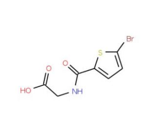 2-[(5-bromothiophen-2-yl)formamido]acetic acid - chemical structure image