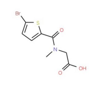 2-[(5-bromothiophen-2-yl)-N-methylformamido]acetic acid - chemical structure image