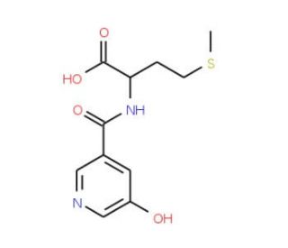 2-[(5-Hydroxy-pyridine-3-carbonyl)-amino]-4-methylsulfanyl-butyric acid - chemical structure image