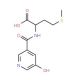 2-[(5-Hydroxy-pyridine-3-carbonyl)-amino]-4-methylsulfanyl-butyric acid - chemical structure image
