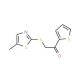 2-[(5-methyl-1,3-thiazol-2-yl)thio]-1-thien-2-ylethanone - chemical structure image