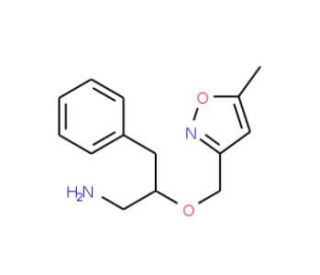 2-[(5-Methyl-3-isoxazolyl)methoxy]-3-phenyl-1-propanamine - chemical structure image