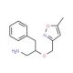 2-[(5-Methyl-3-isoxazolyl)methoxy]-3-phenyl-1-propanamine - chemical structure image