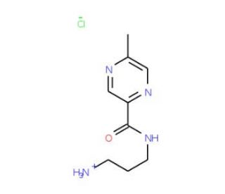 2-[(5-Methylpyrazine-2-carbonyl)amino]propylamine hydrochloride - chemical structure image