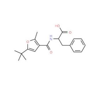 2-[(5-tert-Butyl-2-methyl-furan-3-carbonyl)-amino]-3-phenyl-propionic acid - chemical structure image