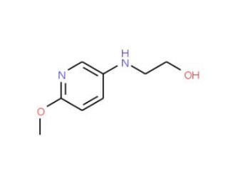 2-[(6-methoxypyridin-3-yl)amino]ethan-1-ol - chemical structure image