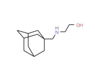 2-[(Adamantan-1-ylmethyl)-amino]-ethanol (CAS 65738-69-4) - chemical structure image