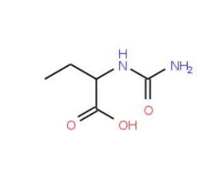 2-[(aminocarbonyl)amino]butanoic acid (CAS 55512-98-6) - chemical structure image
