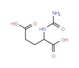 2-[(aminocarbonyl)amino]pentanedioic acid - chemical structure image