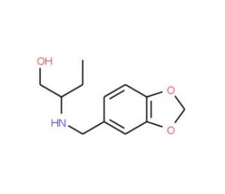 2-[(Benzo[1,3]dioxol-5-ylmethyl)-amino]-butan-1-ol - chemical structure image