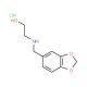 2-[(Benzo[1,3]dioxol-5-ylmethyl)-amino]-ethanol hydrochloride - chemical structure image