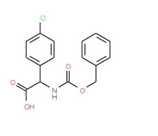 2-{[(Benzyloxy)carbonyl]amino}-2-(4-chlorophenyl)acetic acid (CAS 69902-04-1) - chemical structure image