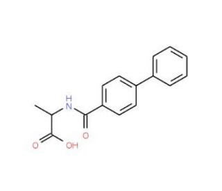 2-[(Biphenyl-4-carbonyl)-amino]-propionic acid - chemical structure image