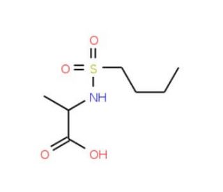 2-[(butylsulfonyl)amino]propanoic acid - chemical structure image