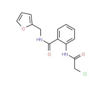 2-[(chloroacetyl)amino]-N-(2-furylmethyl)benzamide - chemical structure image