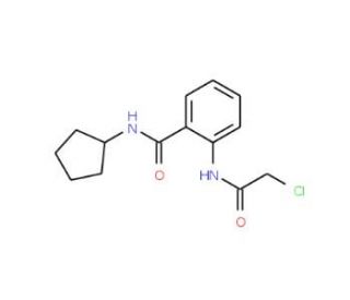 2-[(chloroacetyl)amino]-N-cyclopentylbenzamide - chemical structure image