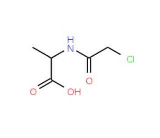 2-[(chloroacetyl)amino]propanoic acid (CAS 1190-32-5) - chemical structure image