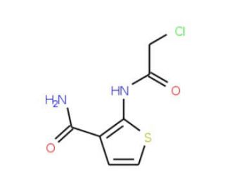 2-[(Chloroacetyl)amino]thiophene-3-carboxamide - chemical structure image