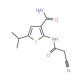 2-[(Cyanoacetyl)amino]-5-isopropylthiophene-3-carboxamide - chemical structure image