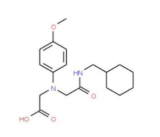 [{2-[(Cyclohexylmethyl)amino]-2-oxoethyl}-(4-methoxyphenyl)amino]acetic acid - chemical structure image