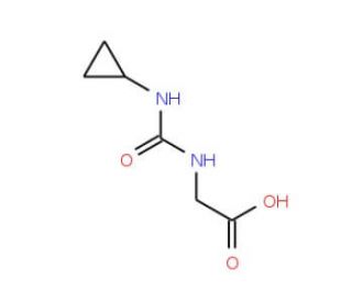 2-[(cyclopropylcarbamoyl)amino]acetic acid - chemical structure image