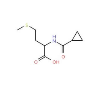 2-[(cyclopropylcarbonyl)amino]-4-(methylthio)butanoic acid - chemical structure image