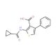 2-[(cyclopropylcarbonyl)amino]-4-phenylthiophene-3-carboxylic acid - chemical structure image