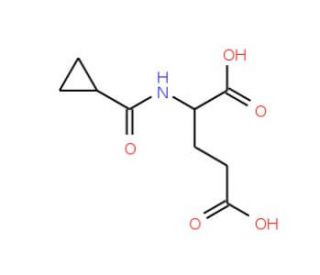 2-[(cyclopropylcarbonyl)amino]pentanedioic acid - chemical structure image