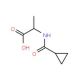 2-[(cyclopropylcarbonyl)amino]propanoic acid - chemical structure image