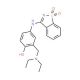 2-[(diethylamino)methyl]-4-[(1,1-dioxido-1,2-benzisothiazol-3-yl)amino]phenol - chemical structure image
